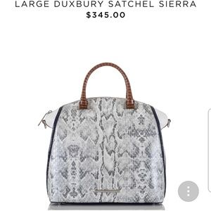 BRAHMIN Lg Duxbury Satchel Grey Sierra NWT